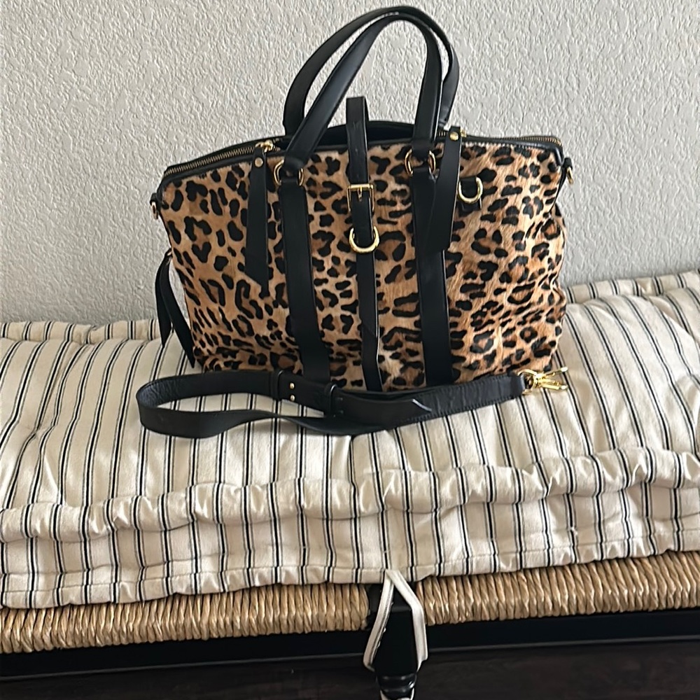 Banana Republic Calf Hair Satchel